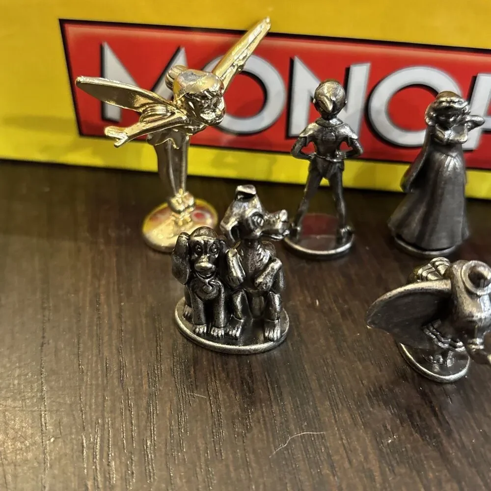 Monopoly Disney Edition COMPLETE Parker Brothers 2009 Classic Golden Tinker Bell